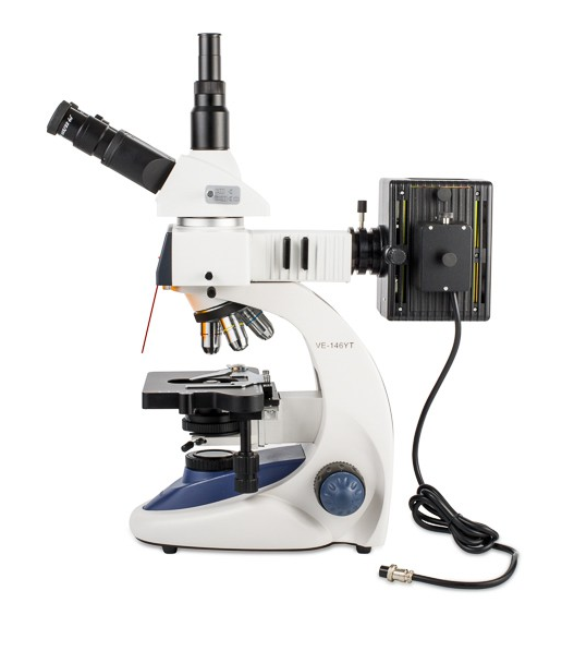 Kính hiển vi huỳnh quang 3 mắt VE-146YT Velab là thiết bị kính hiển vi hiện đại, sang trọng