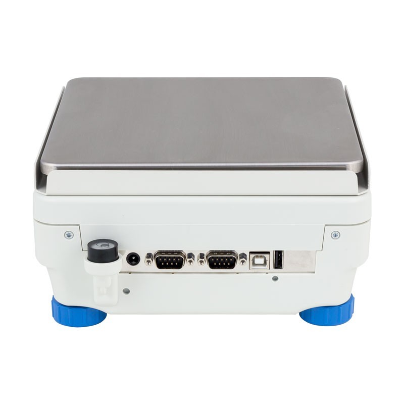 Cân phân tích cao cấp 8100 x 0.01g PS 8100.X2 cho phép thực hiện đa kết nối với các thiết bị bên ngoài nhờ các công RS 232, USB,...